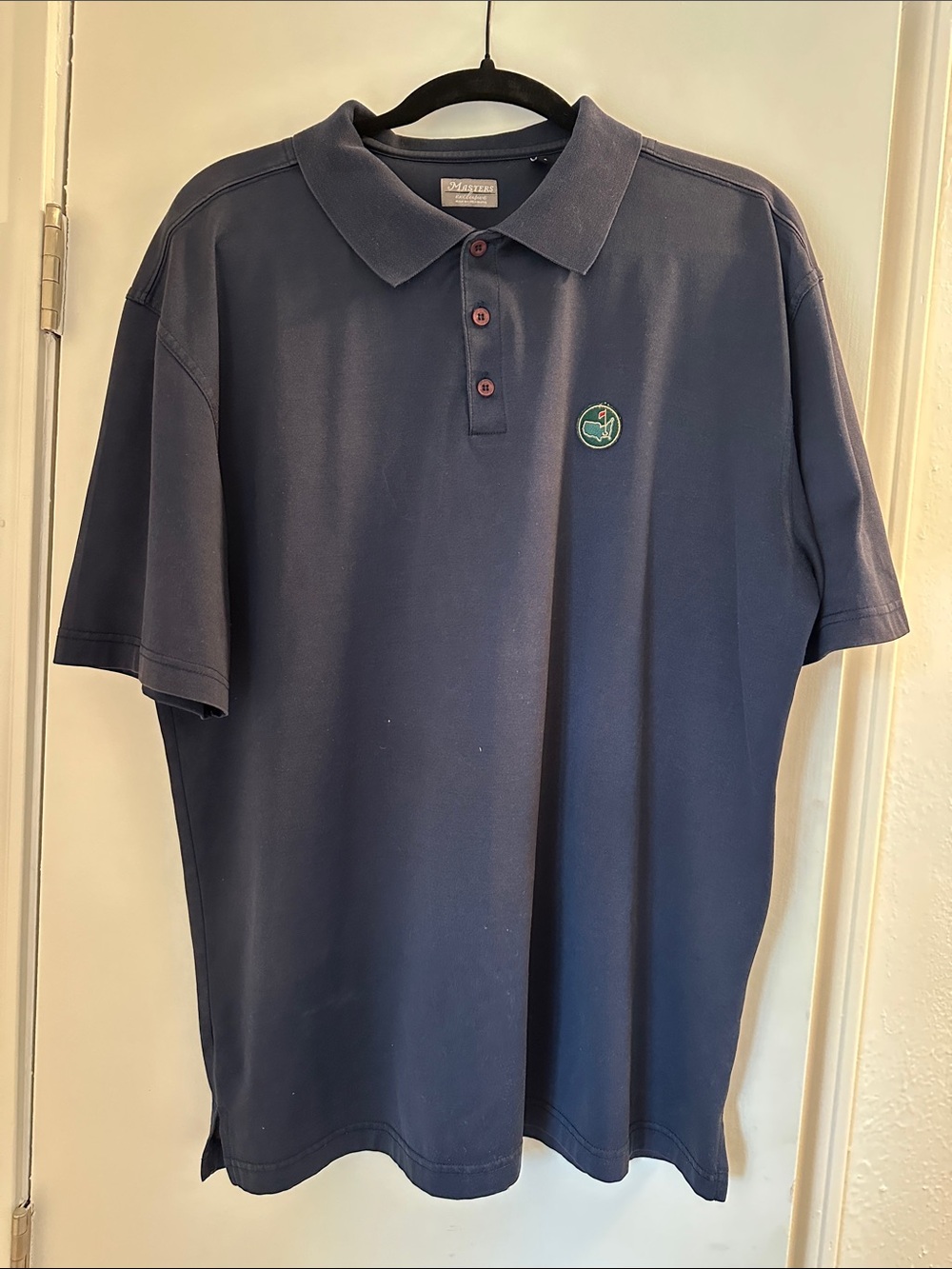 Masters Navy Short-Sleeve Golf Shirt